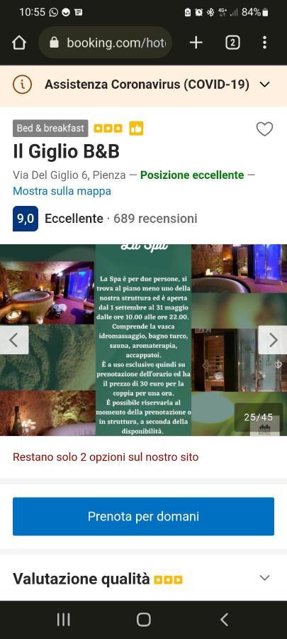 Il Giglio B&B Pienza Exterior photo
